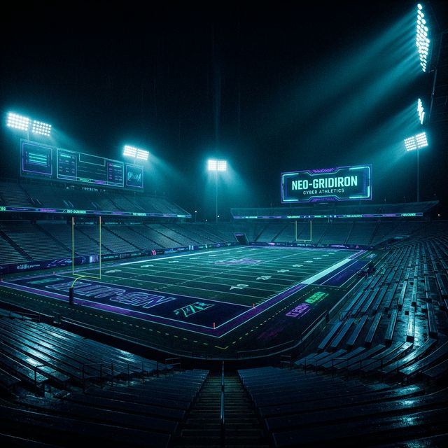 College Stadium Night Lights